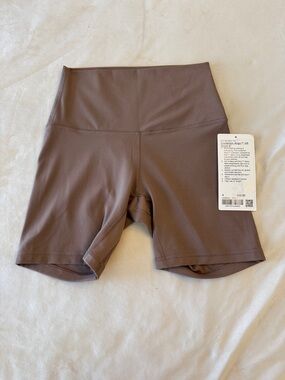 NWT! lululemon athletica Align High-Rise Bike Shorts - Taupe Brown
